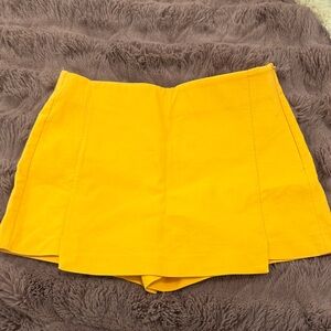 Zara Vibrant Yellow Mini Skort